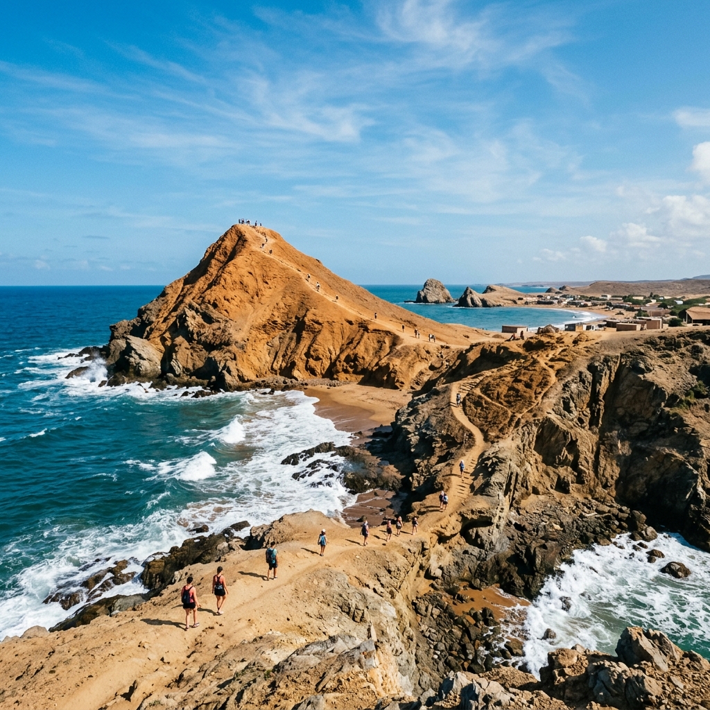 Pilón de Azúcar al atardecer, Cabo de la Vela