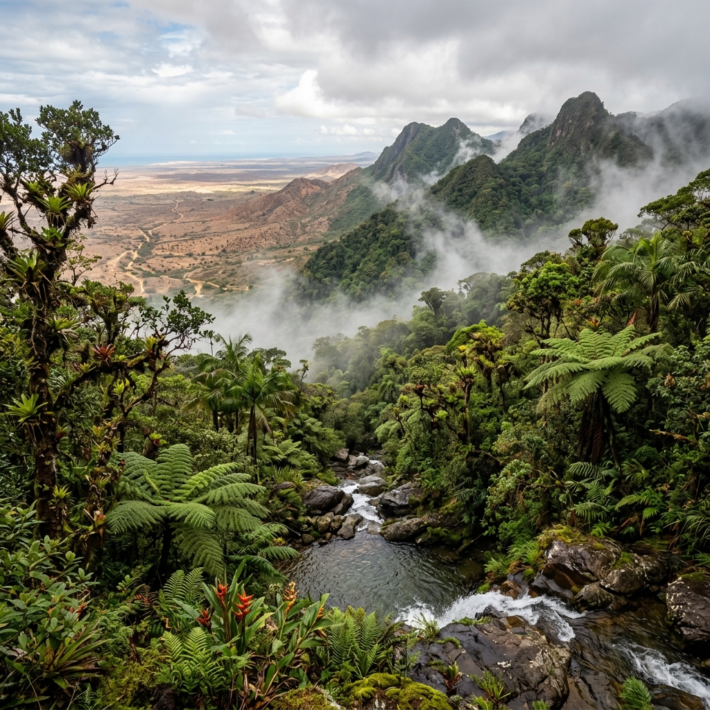 Serranía de la Macuira, oasis verde en el desierto